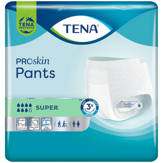 TENA ProSkin Pants Super Size Medium - 2010ml, 80-110cm (12pkt)