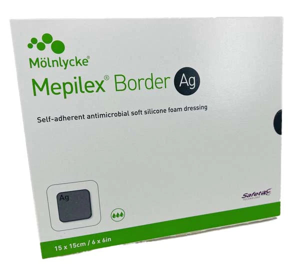 Mepilex® Border Ag Dressing 15cm x 15cm - Box/5