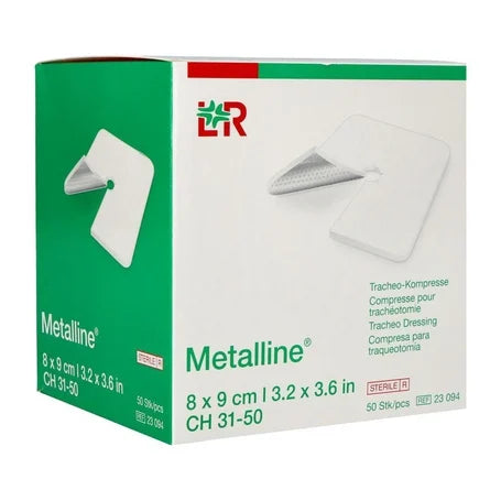 Metalline Tracheo Dressing (8x9cm - Box of 50)