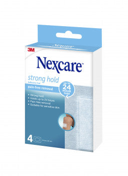 Nexcare Strong Hold Pain Free Removal Adhesive Pad - Pack of 4