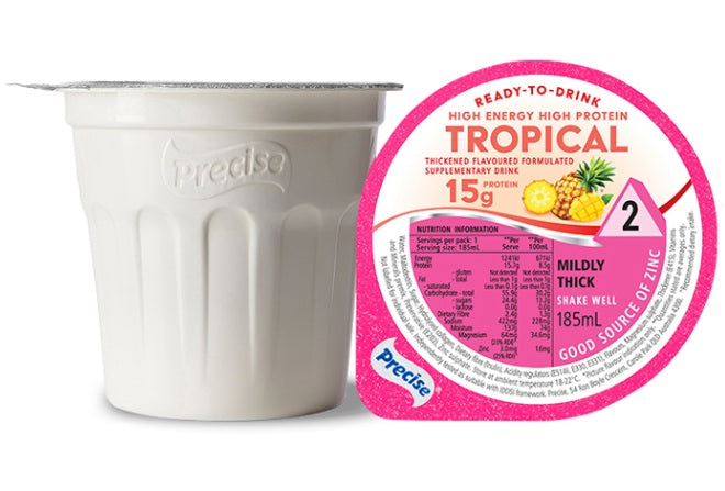 Precise Ready-To-Drink High Energy High Protein Tropical 185mL - Level 2 (Pack of 12)