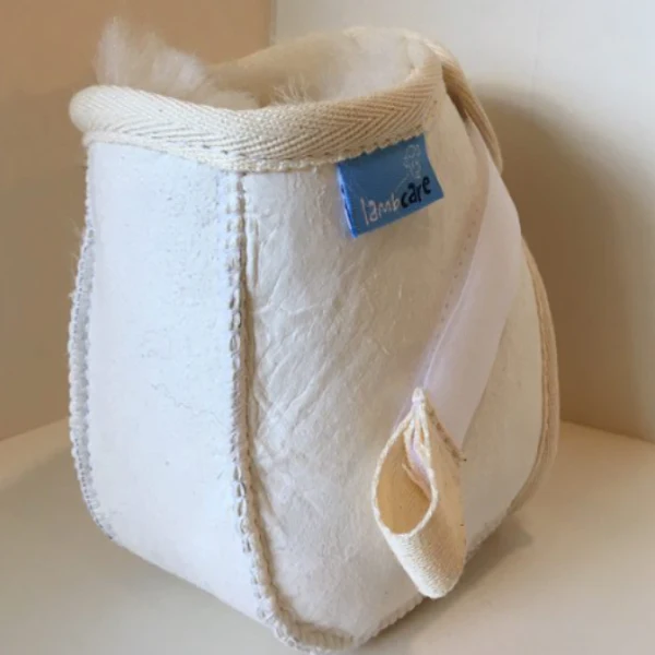 Sheepskin Heel Protectors (Pair) - Ivory Large: Men’s sizes above 11