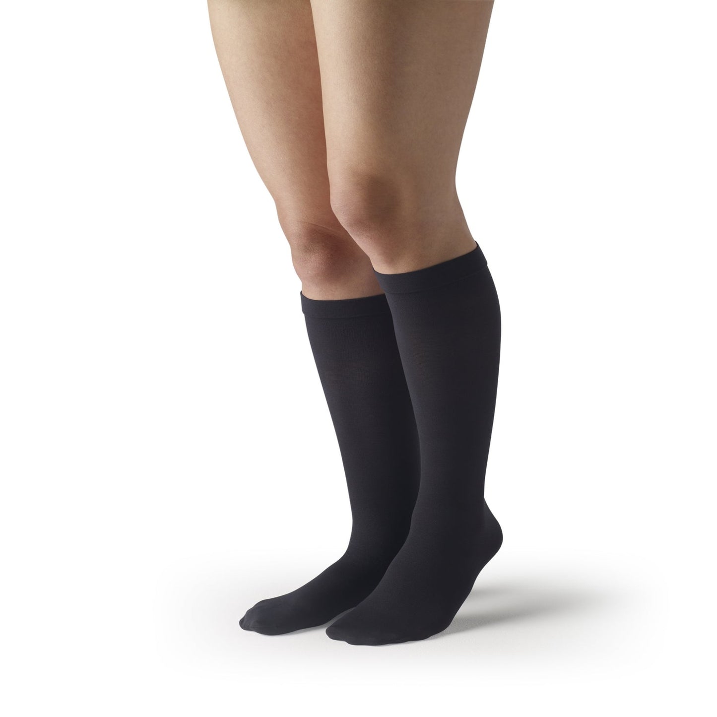 Black T.E.D. Anti-Embolism Knee High Stockings, Closed Toe for DVT Prevention