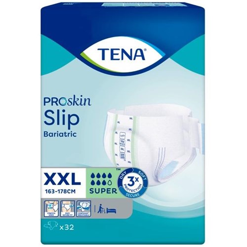 TENA ProSkin Slip Bariatric  Super 2XL - 2650ml, 163-178cm (32pkt)