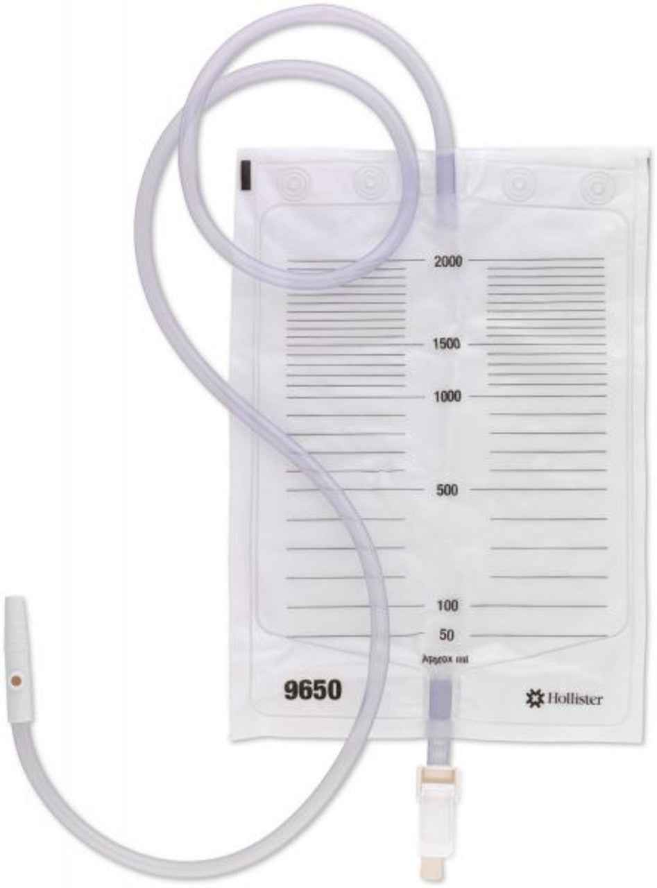 Night Drainage Bag 2000mL with Anti-Reflux Valve - 120cm (10)