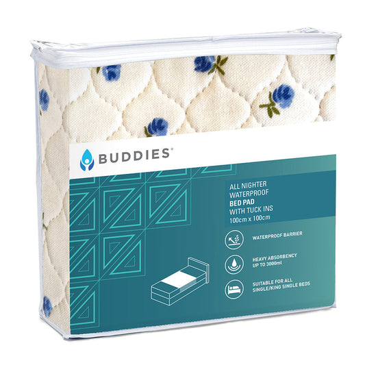 Buddies® Waterproof Bed Pads - The All Nighter | 100cm * 100cm