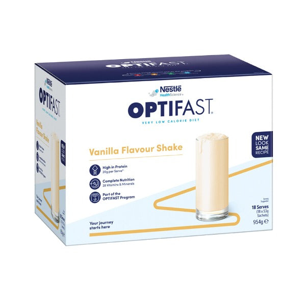 OPTIFAST VLCD® Milk Shake (18s) Flavor Vanilla (53g x 18 Sachets)