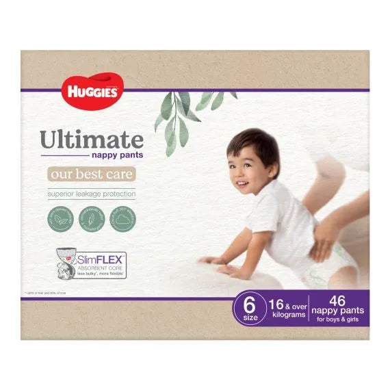Huggies Ultimate Nappy Pants Size 6 (46pkt) Size Size 6 - 16Kg+ (46pkt)