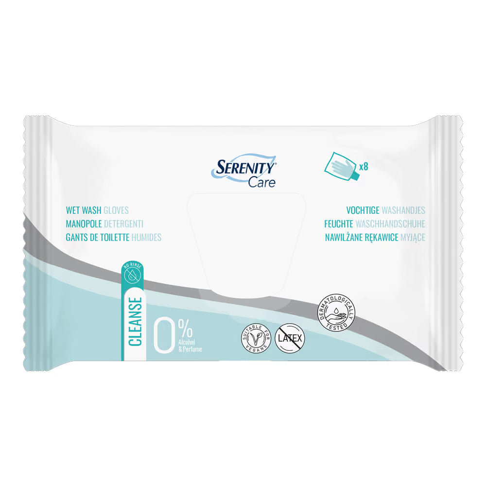 Serenity Care Wet Wash Glove No Perfume (Last stock available, ETA end of Dec) (Pack of 8)