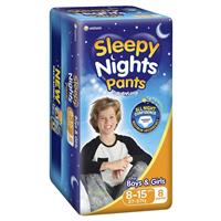BabyLove SleepyNights Pants  8-15 years: (27-57Kg) (8pkt)