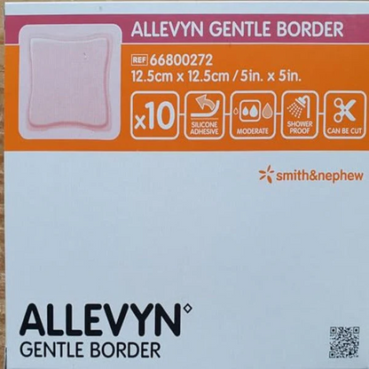 ALLEVYN Gentle Border Foam Dressing  23cm x 23.2cm (5pcs)