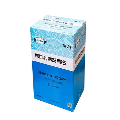 Xcelwipes Heavy Duty Wipes Carton - 8 Boxes x 100 Cloths
