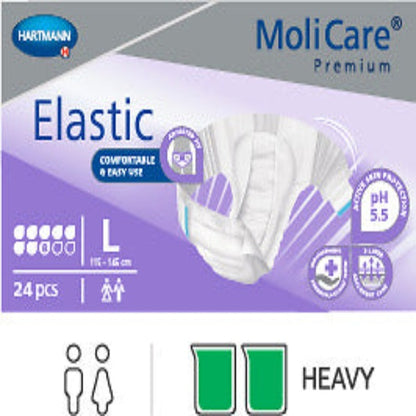 MoliCare Premium Elastic 8 Drop Size Small - 2356ml, 70 - 90cm (26pkt)