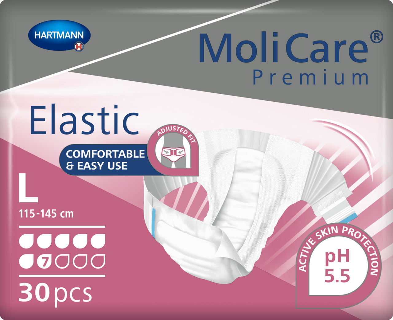 MoliCare Premium Elastic 7 Drop  Large - 2719ml, 115 -145 cm (30pkt)