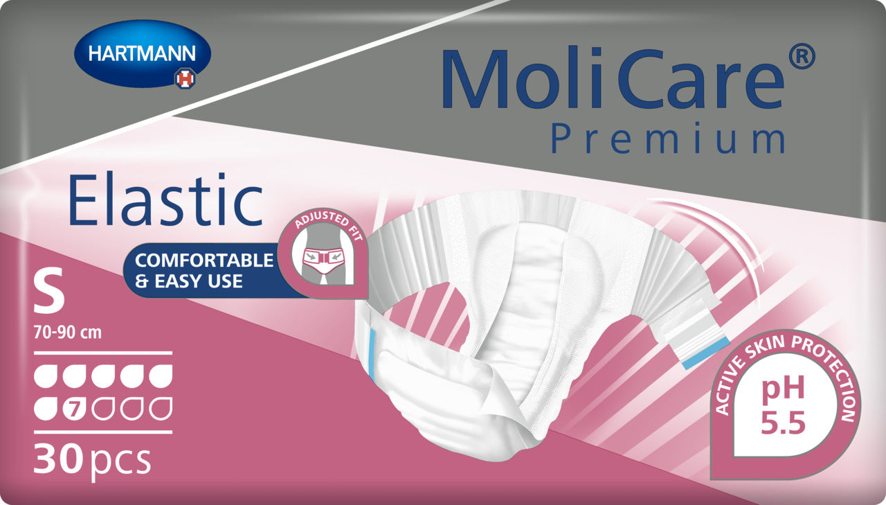MoliCare Premium Elastic 7 Drop  Medium - 2414ml, 85 - 120cm (30pkt)