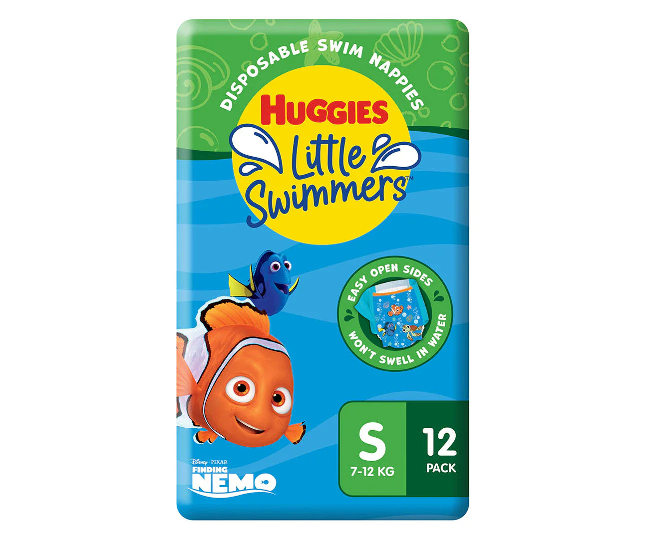 Huggies Little Swimmers Disposable Swim Nappies Size Small - 7-12Kg (12pkt)