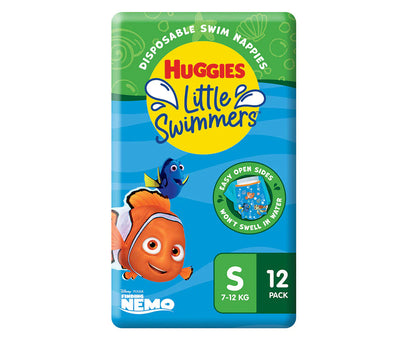 Huggies Little Swimmers Disposable Swim Nappies Size Small - 7-12Kg (12pkt)