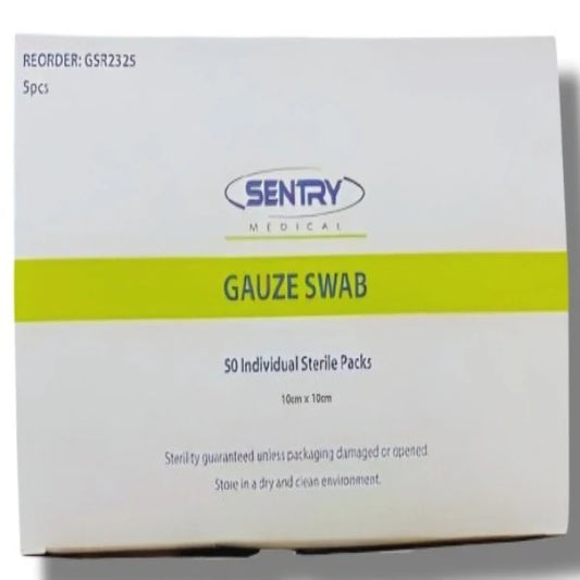 Gauze Swab Sterile Size 10cm x 10cm (5 per pack) - Box/50