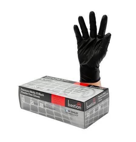Bastion Gloves Nitrile PF Black
