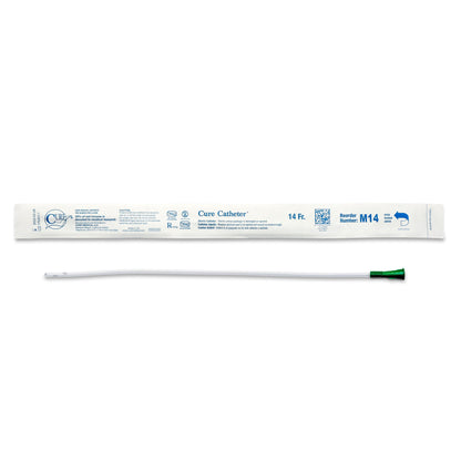 Cure Catheter Uncoated Straight Tip Male Sterile 40cm  M14: CH/FR14 (Diameter:4.7mm) (30pkt)