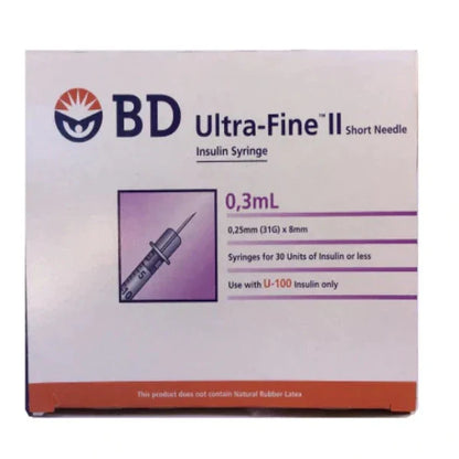 BD Ultra-Fine II Insulin Syringe with Needle
