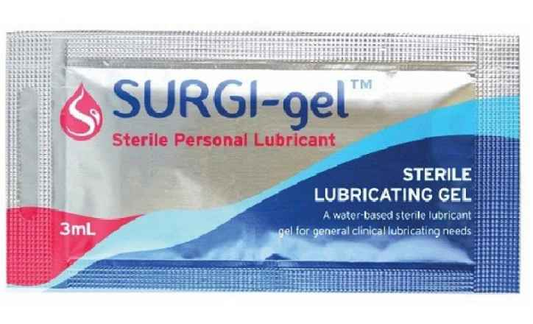 Surgi-Gel Sterile Lubricating Gel Sachet 3ml (Box of 144)