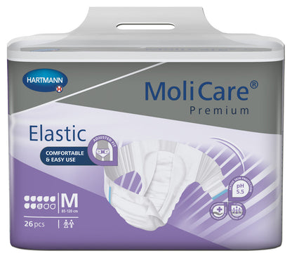 MoliCare Premium Elastic 8 Drop  Medium - 3144ml, 85 - 120cm (26pkt)
