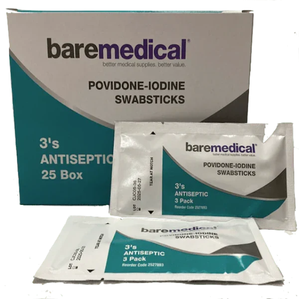 Baremedical Povidone-Iodine Swabsticks