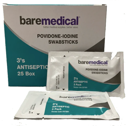 Baremedical Povidone-Iodine Swabsticks