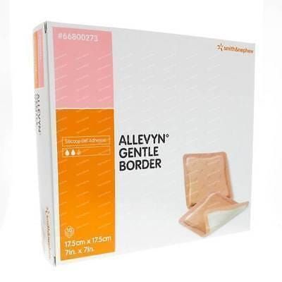 ALLEVYN Gentle Border Foam Dressing  17.5cm x 17.5cm (10pcs)