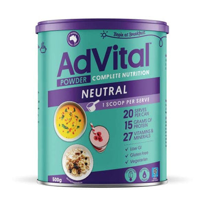 AdVital Nutritionally Complete Powder 500g  Vanilla