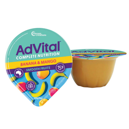 AdVital Nutritionally Complete Smooth Fruits  Banana and Mango - 120g