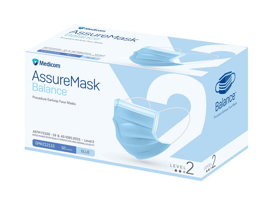 Assure Mask Balance Earloop Face Masks Level 2