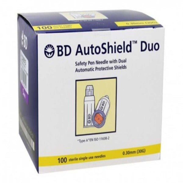 BD AutoShield Duo™ Safety Pen Needle 30G x 5mm - Box/100 Title Default Title
