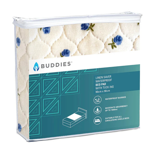 Buddies® Linen Saver Bed Pad with Tuck Ins (Lead Time- 10 days)