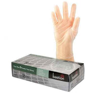 Bastion Vinyl Gloves – Powder Free, Clear (Carton of 10 x 100)