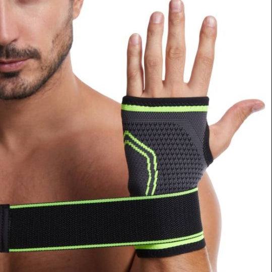 Bodyassist Contoured 4-way Sports Elastic Wrist/Hand 1/2 Glove Black