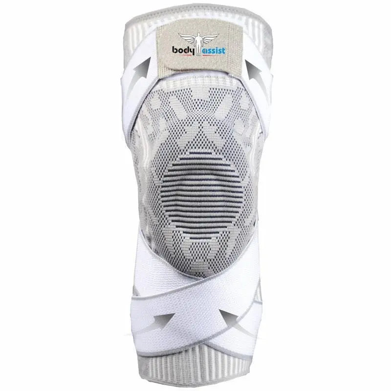 Bodyassist Sports Knee With Stability Strap White/Grey