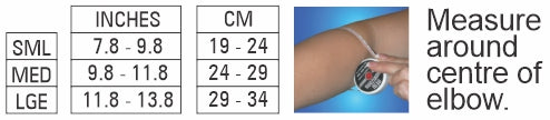 Bodyassist Contoured 4-way Sports Elastic Elbow Sleeve Black