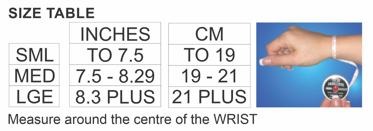 Bodyassist Contoured 4-way Sports Elastic Wrist/Hand 1/2 Glove Black