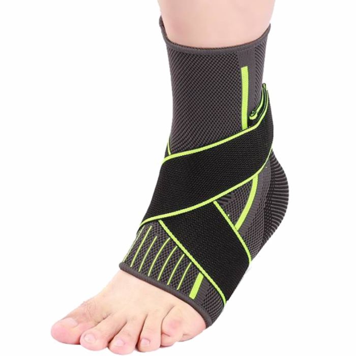 Bodyassist Contoured Sports Ankle With Strap-Lock Black