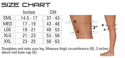 Bodyassist Contoured Sports Knee Sleeve Black
