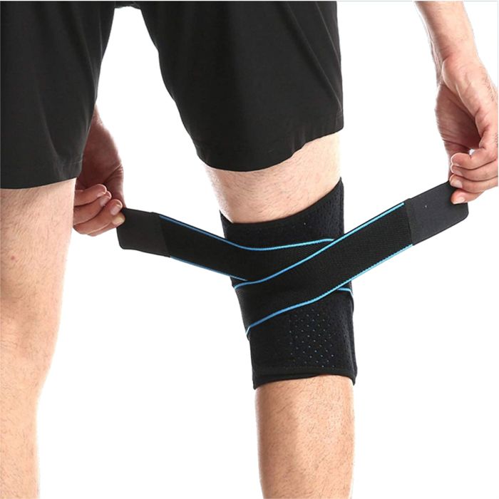 Bodyassist Gel Knee Sports Support With Stability Strap Black One Size
