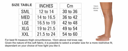 Bodyassist Sports Knee With Stability Strap White/Grey