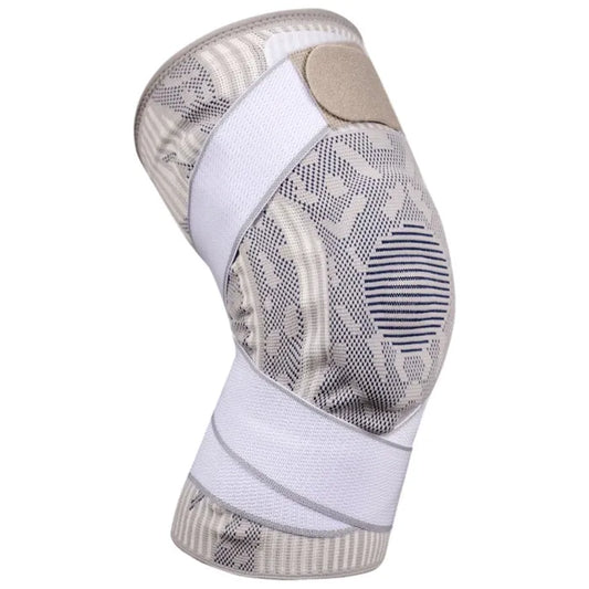Bodyassist Sports Knee With Stability Strap White/Grey