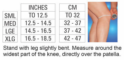 Bodyassist Sports Elastic Knee (Open) Black
