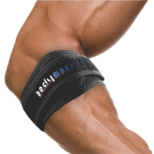 Bodyassist Dual V-Pad Tennis Elbow Strap Black