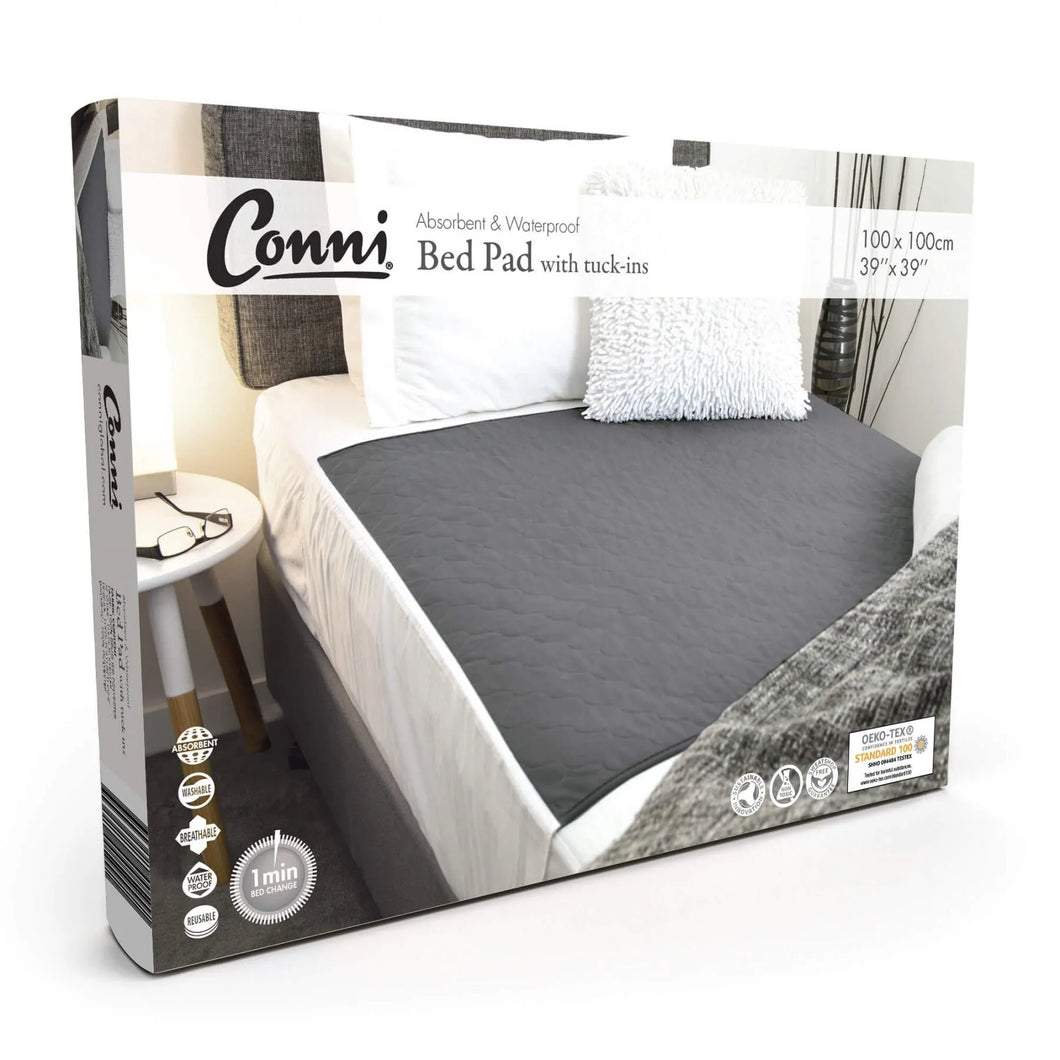Conni Reusable Bed Pad with Tuck-ins