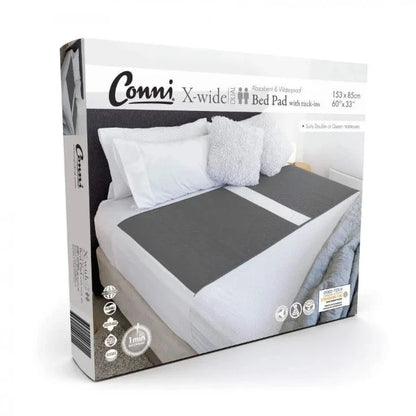 Conni X-Wide Dual Bed Pad with Tuck-Ins  Teal Blue - 153 x 85cm