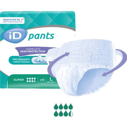 iD Pants Super  X-Large: 130-170cm, 1870ml (12pkt)